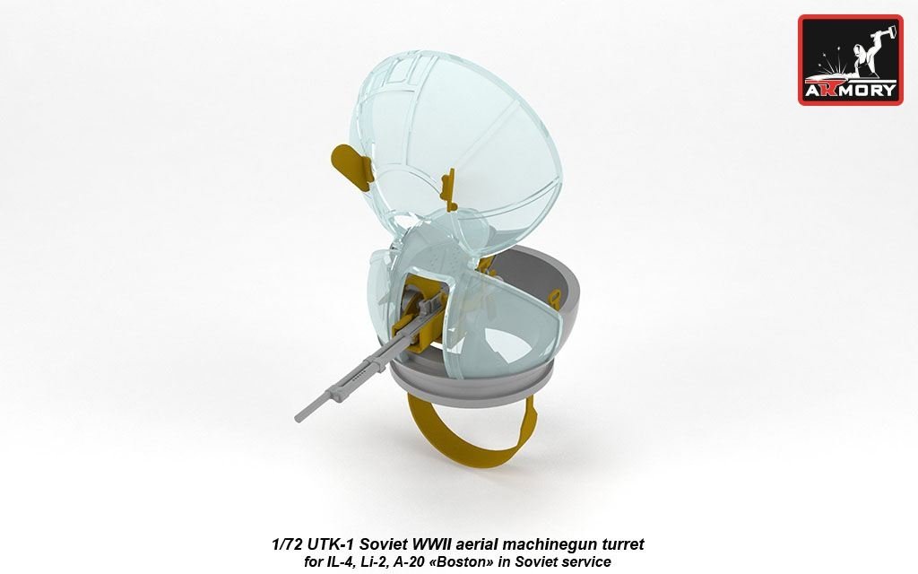 Armory Models ACA7272 UTK-1 Soviet WWII machinegun turret 1/72 – immagine 2