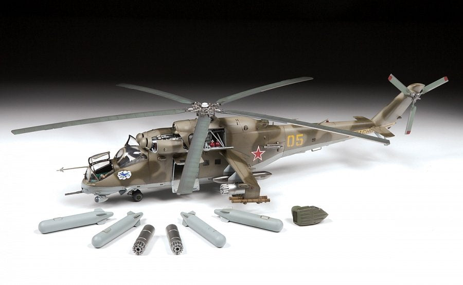 Zvezda 4823 Mi-24V/VP Soviet Attack Helicopter 1/48 – immagine 3