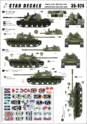 Star Decals 35-924 Chars T-54 et T-55 de la Guerre froide, échelle 1/35 – image 2