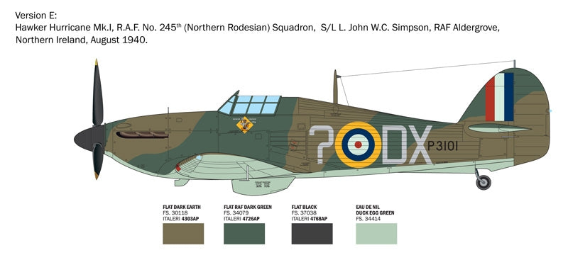 Italeri 2838 Hurricane Mk.I Aces 1/48 – imagen 4