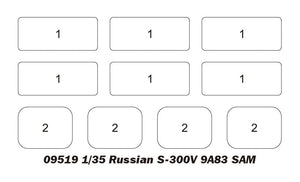 Trumpeter 09519 S-300V russe 9A83 SAM 1/35 – image 7