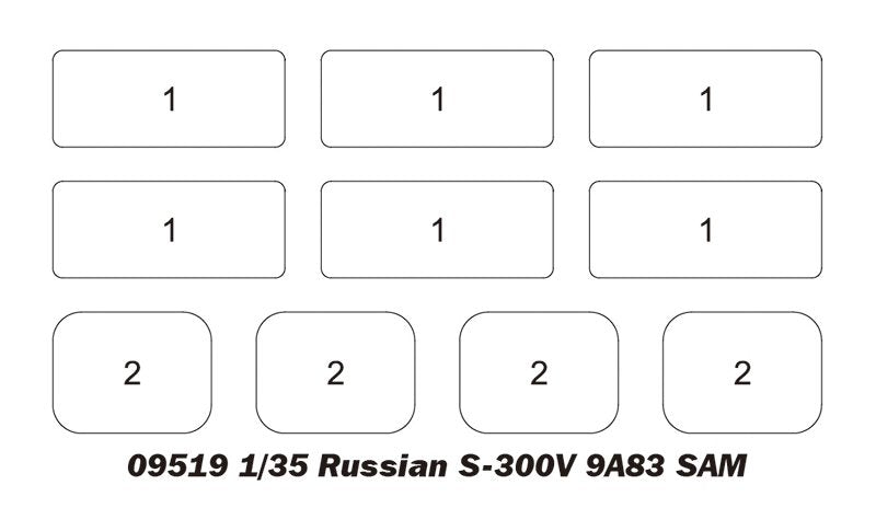 Trumpeter 09519 S-300V russe 9A83 SAM 1/35 – image 7