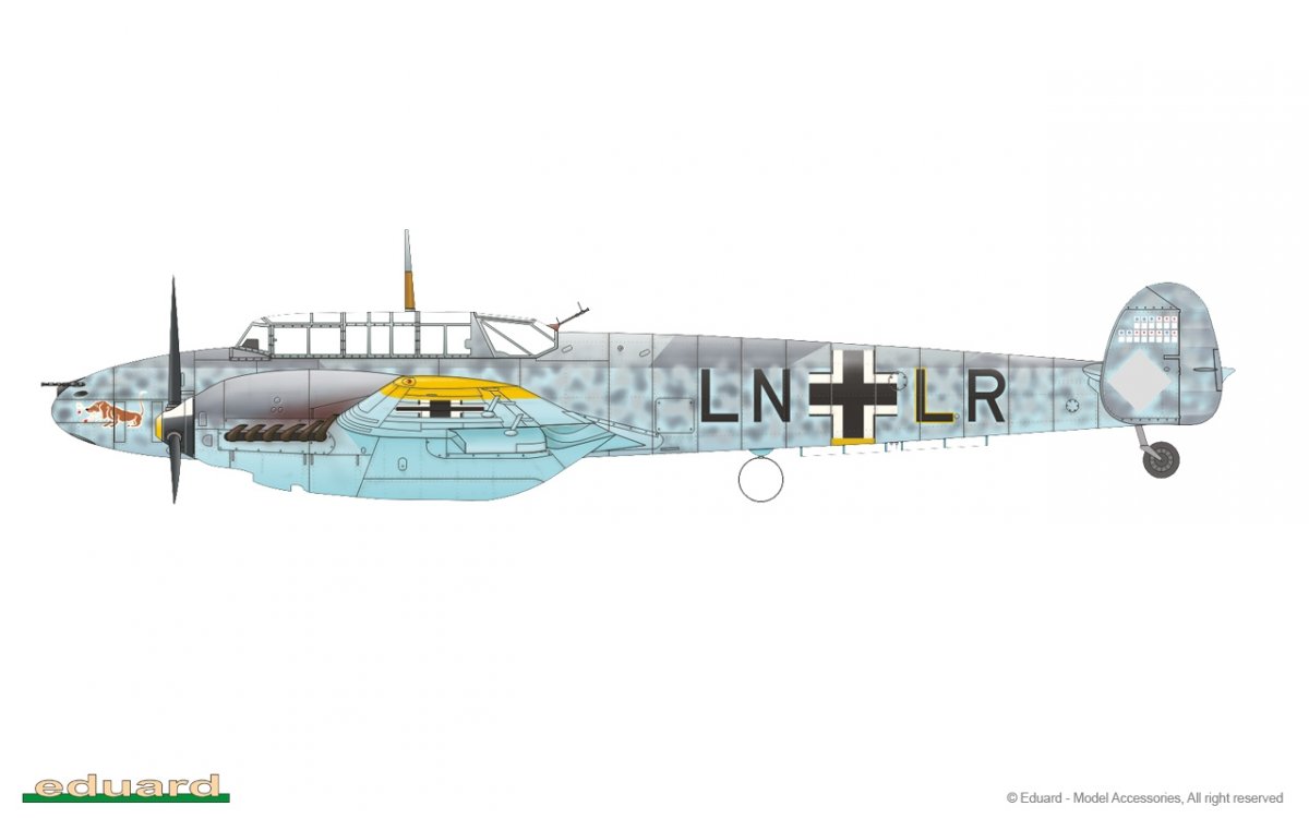 Eduard 7083 Bf 110E 1/72 – imagen 14