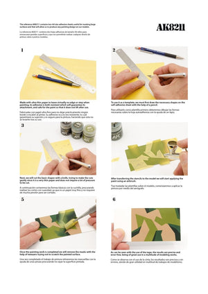 AK Interactive AK8211 MASKING SHEET A4 X 2 UNITS – Bild 2