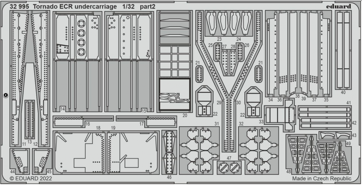 Eduard 32995 Tornado ECR undercarriage ITALERI 1/32 – imagen 2