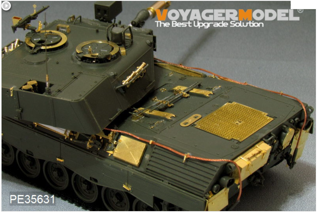 Voyager Model PE35631 Modern German Leopard 1A3 MBT (B ver include Gun barrel）(For MENG TS-007) 1/35 – imagen 3