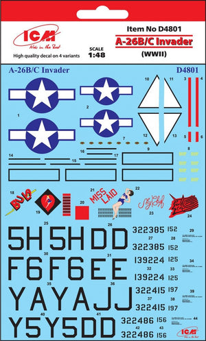 ICM D4801 A-26B/C Invader (WWII) 1/48