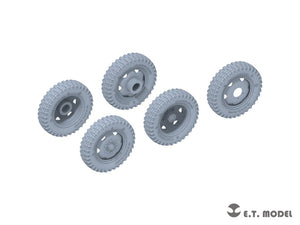 E.T. Model P35-137 WWII German Steyr Type1500A/1500A-1 Sagged wheels For TAMIYA Kit 1/35 – imagen 2