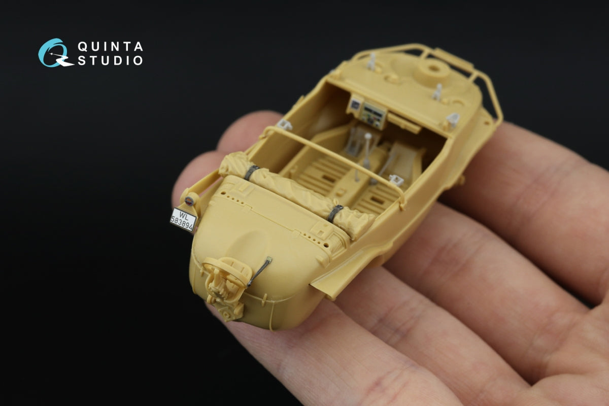 Quinta Studio QD+48553 Schwimmwagen type 166 3D-Printed &amp;amp; coloured Interior on decal paper (Tamiya) (with 3D-printed resin parts) 1/48 – imagen 9