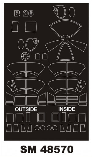 Montex SM48570 B-26B MARAUDER for ICM 1/48