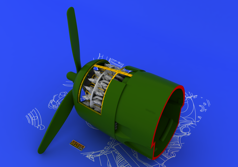 Eduard 648056 R-2800-10 engine 1/48 (Eduard) – zdjęcie 2