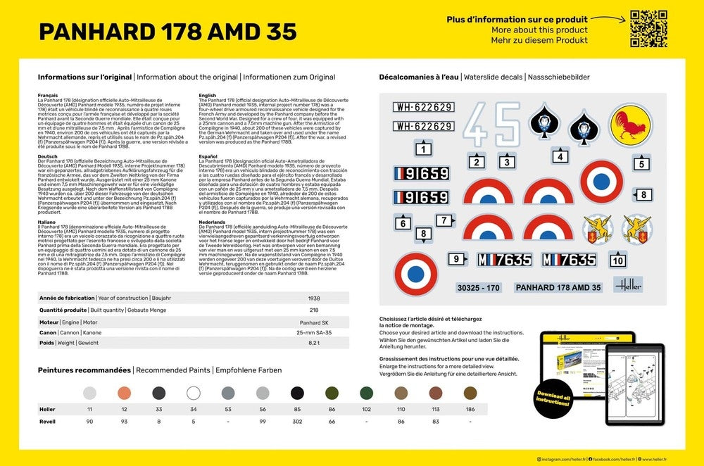Heller 35325 Panhard 178 Starter Kit 1/35 – immagine 6