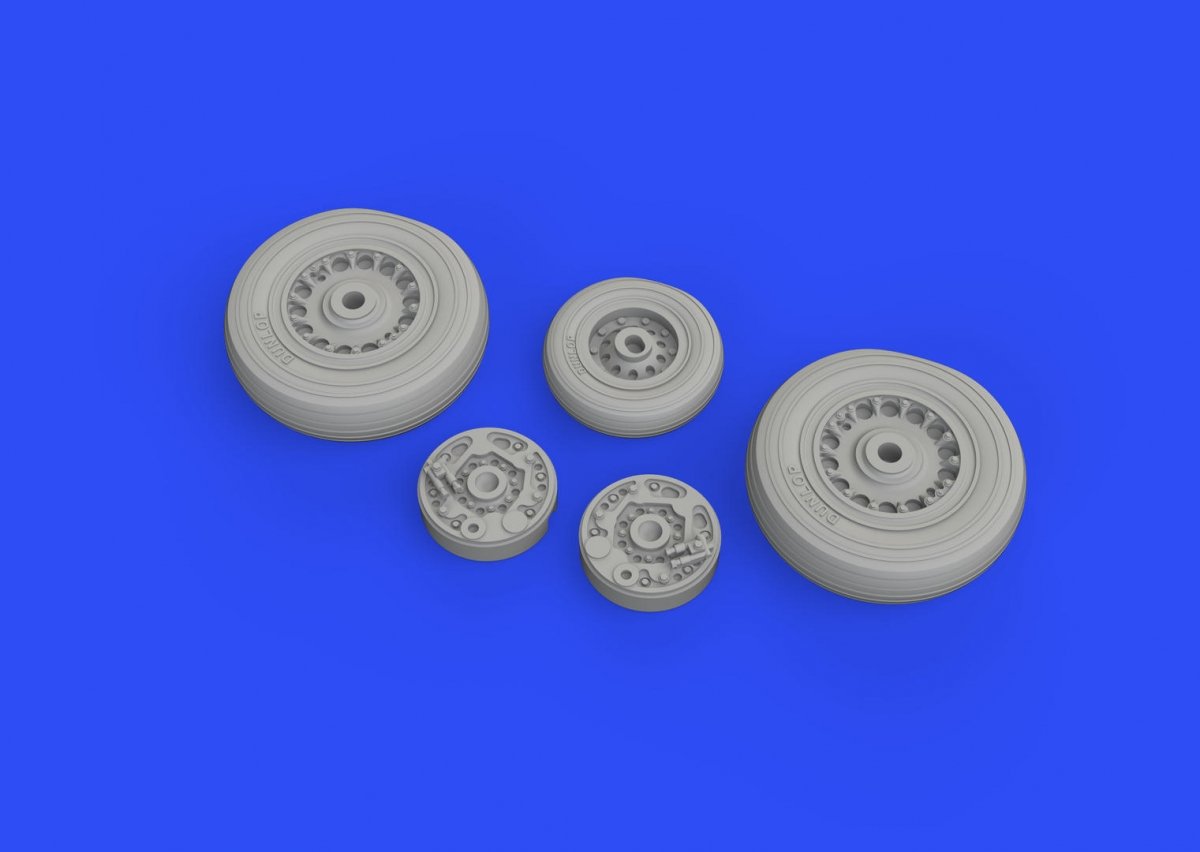 Eduard 672229 Buccaneer S.2C wheels for AIRFIX 1/72 – imagen 2