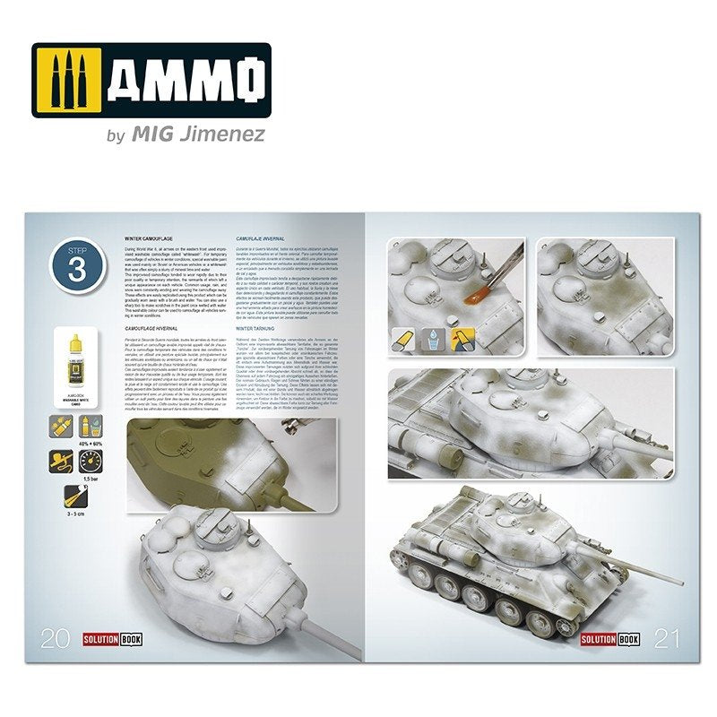 AMMO de Mig Jimenez 7903 SOLUTION BOX MINI (20) - Comment peindre des véhicules soviétiques d&amp;#39;hiver de la Seconde Guerre mondiale – image 5