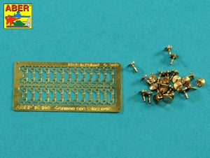 Aber 16108 Single-Wing Nuts with Turned Supports (26 pieces) 1/16