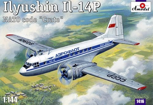 A-Model 01416 Ilyushin IL-14P (NATO code Crate) 1/144