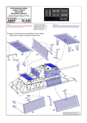 Aber 35A050 Osłony przeciw panzerfaustom do T-34 i IS-2 1/35 – imagen 4