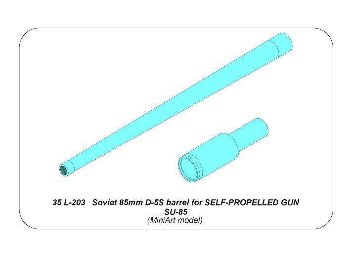 Canon Aber 35L-203 soviétique de 85 mm D-5S pour canon automoteur SU-85 (1/35) – image 6