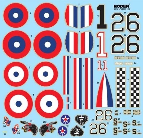 Roden 636 SPAD XIIIc1 1/32 – imagen 2