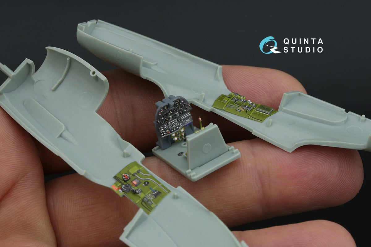 Quinta Studio QD+72054 P-40E Warhawk 3D-Printed &amp;amp; coloured Interior on decal paper (Academy/Modelist) (with 3D-printed resin parts) 1/72 – imagen 6
