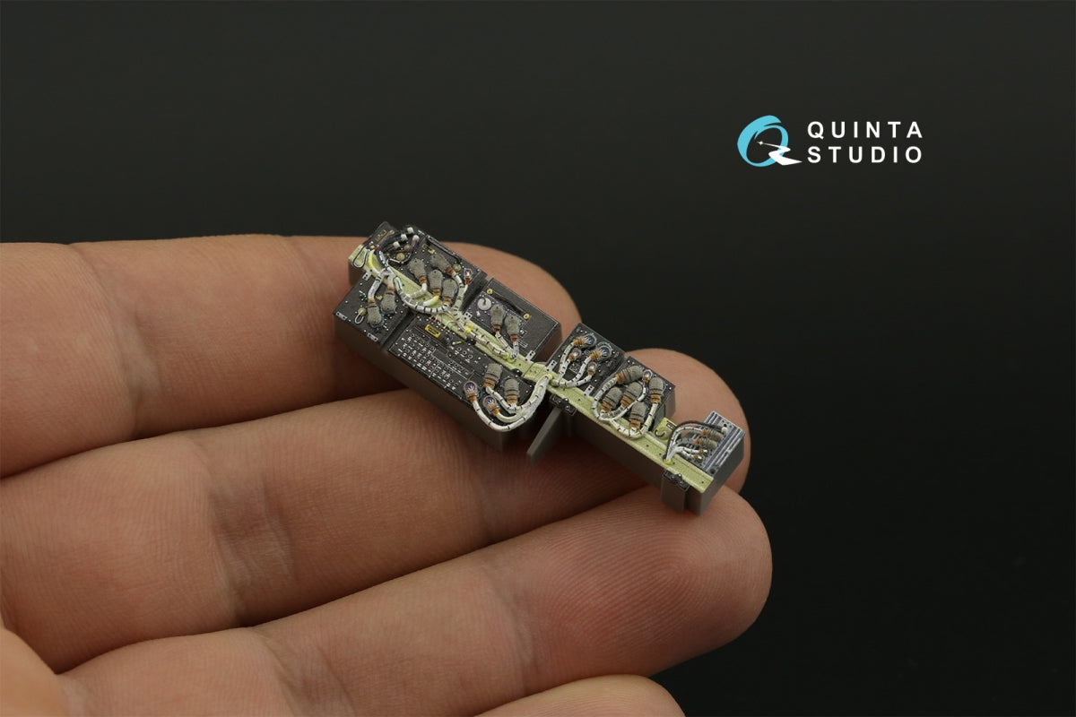 Quinta Studio QD35117 AH-64D Extended forward avionics bays 3D-Printed &amp;amp; coloured Interior on decal paper (Meng) 1/35 – imagen 9