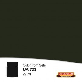 Peinture pour pneus Lifecolor UA733 Noir 22 ml 