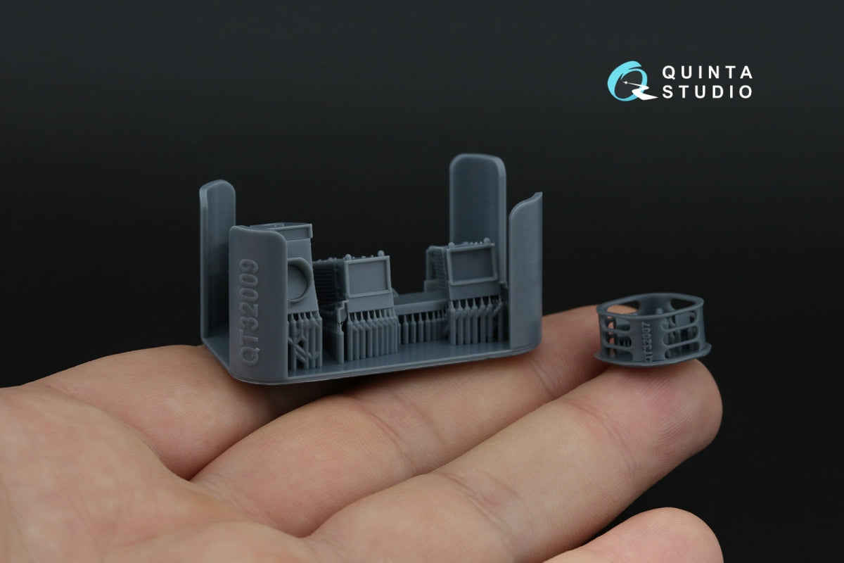 Intérieur imprimé en 3D et coloré sur papier décalcomanie (Italeri) de la Quinta Studio QD+32231 Tornado ECR (avec pièces en résine imprimées en 3D) à l&amp;#39;échelle 1/32 – image 4