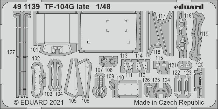 Eduard 491139 TF-104G late for Kinetic Model 1/48 – imagen 2