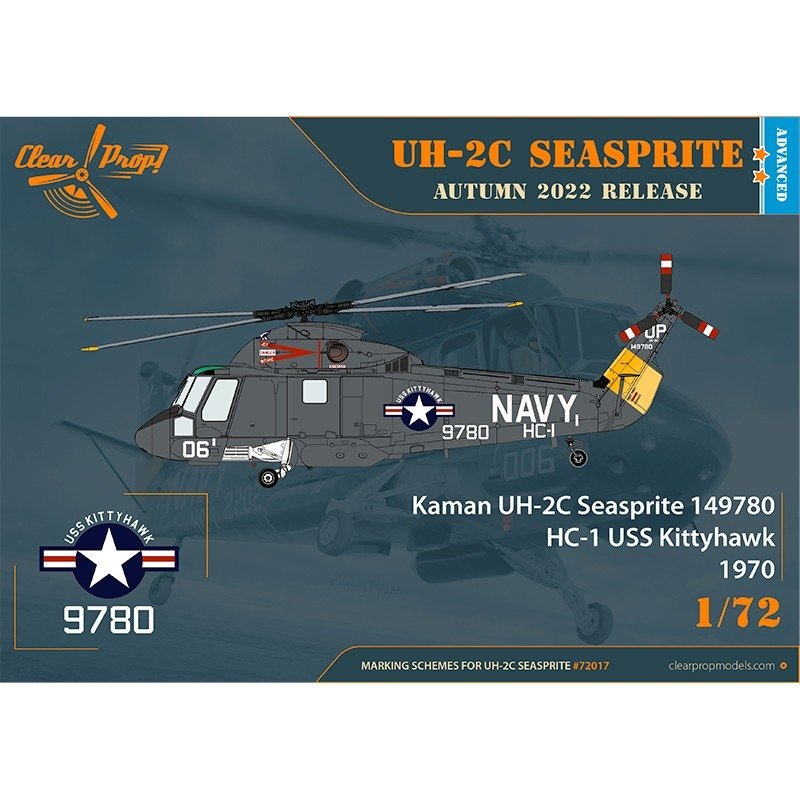 Clear Prop! CP72017 UH-2C Seasprite ADVANCED KIT 1/72 – immagine 3