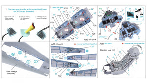 Quinta Studio QD32095 Su-30SM 3D-Printed &amp;amp; coloured Interior on decal paper (conversion for Trumpeter Su-30MKK ) 1/32 – imagen 2