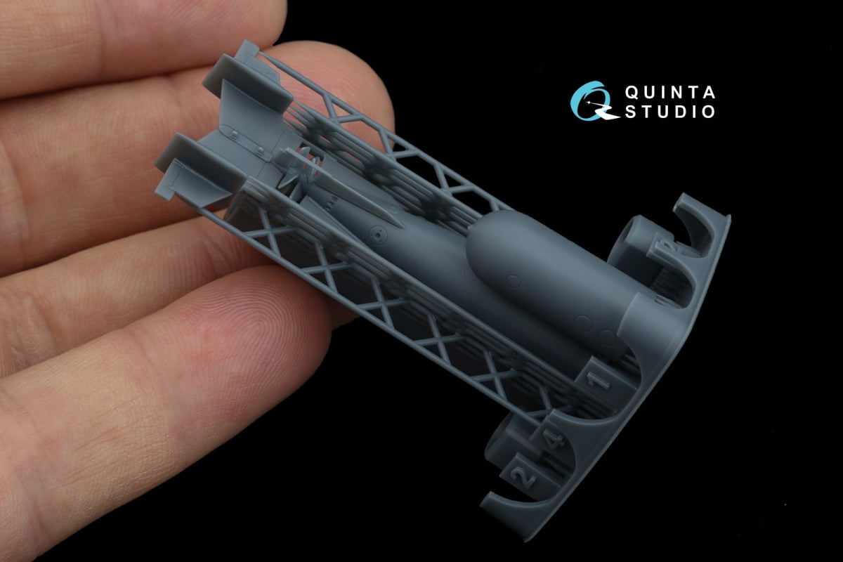 Quinta Studio QT48076 Italian WWII aircraft torpedo F200-450 (all kits) 1/48 – Bild 6