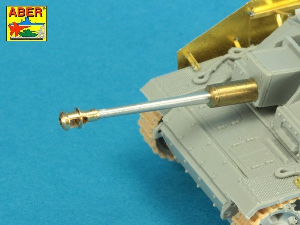 Aber 72L-65 German StuK.40 L/48 7,5 cm Bartel with middle model muzzle brake for StuG. III Ausf.G late &amp;amp; StuG. IV - early 1/72 – imagen 4
