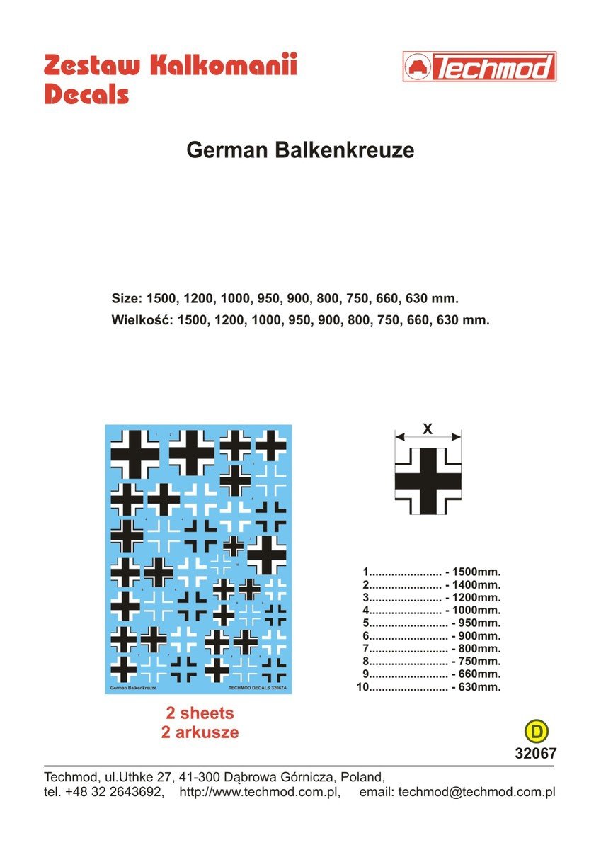 Techmod 32067 Balkenkreuze allemande (1/32) – image 2