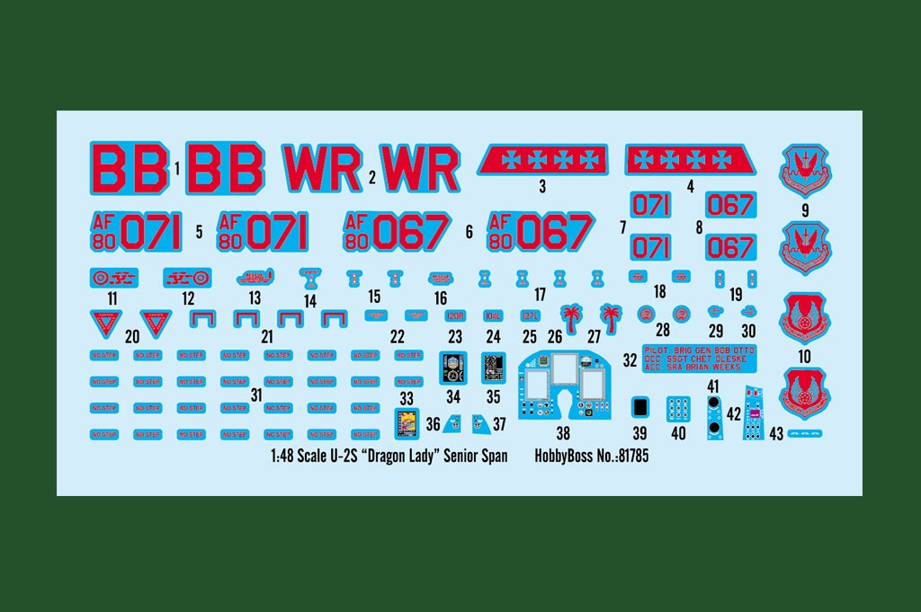 Hobby Boss 81785 U-2S “Dragon Lady” Senior Span 1/48 – immagine 4