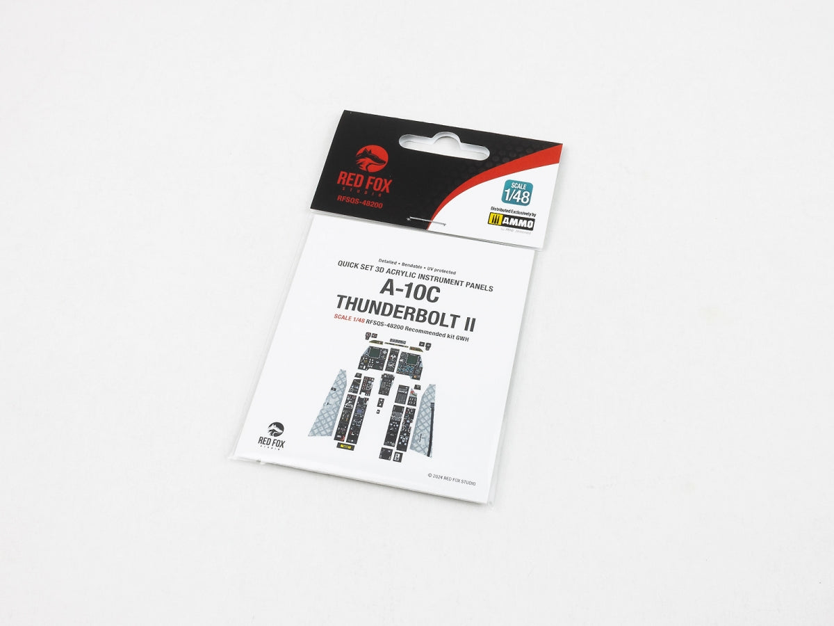 Red Fox Studio QS-48200 A-10C Thunderbolt II for GWH 3D colored resin IP 1/48