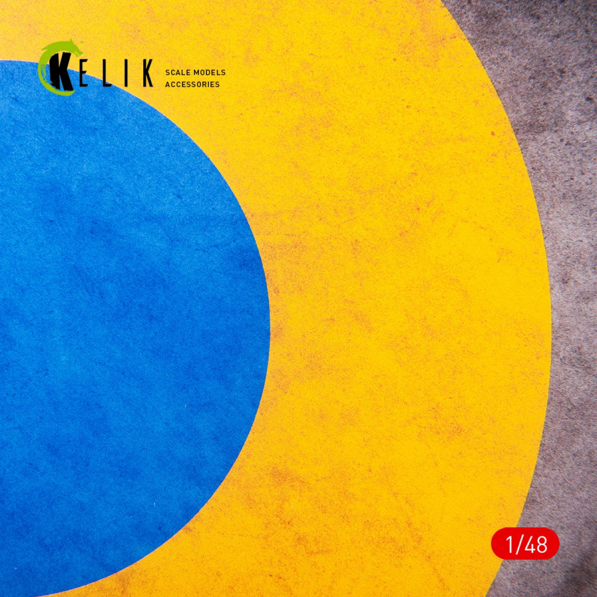 KELIK KS48024 Ukraine Roundel &amp;quot;Glory to Defenders&amp;quot; - Acrylic 3 mm (240 x 240 mm) (190g) 1/48 – imagen 2