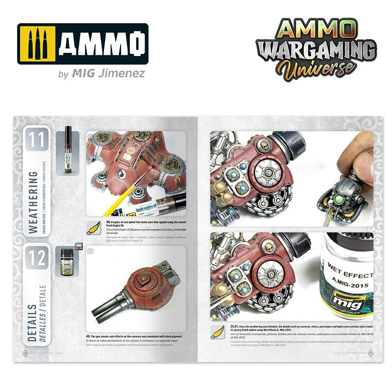 Ammo of Mig 6922 AMMO WARGAMING UNIVERSE Book 03 - Weathering Combat Armour (English, Castellano, Polski) – immagine 4