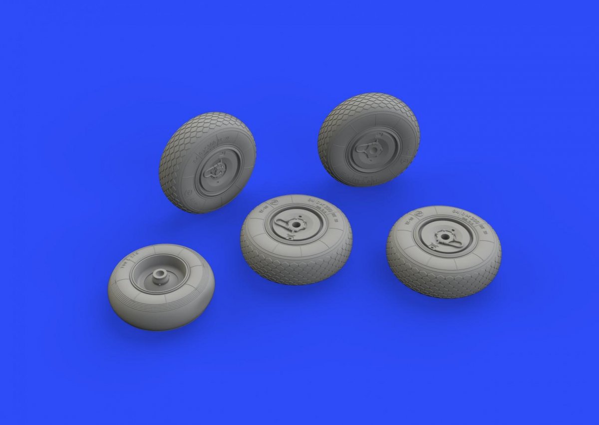 Eduard 648328 He 219 wheels TAMIYA 1/48 – Bild 3