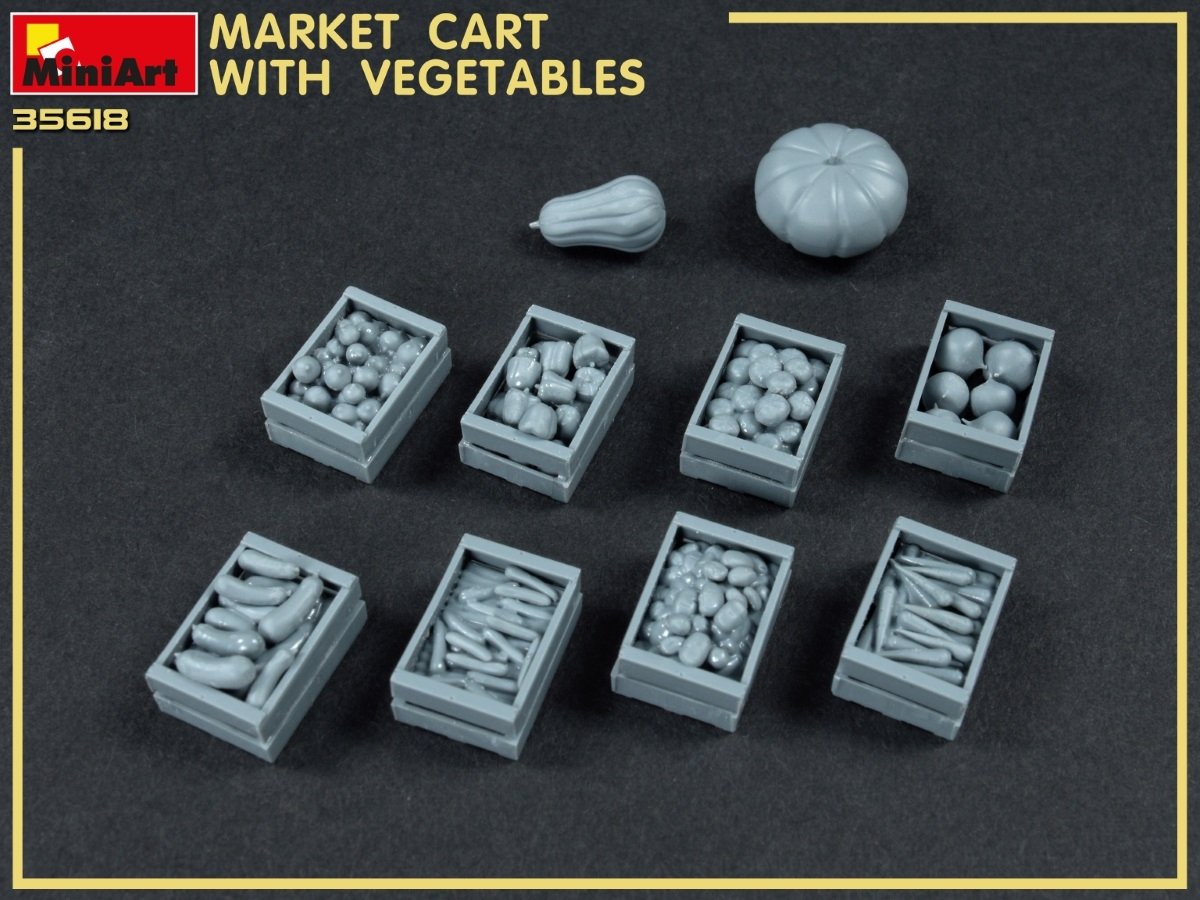 MiniArt 35623 MARKET CART WITH VEGETABLES 35623 1/35 – imagen 6