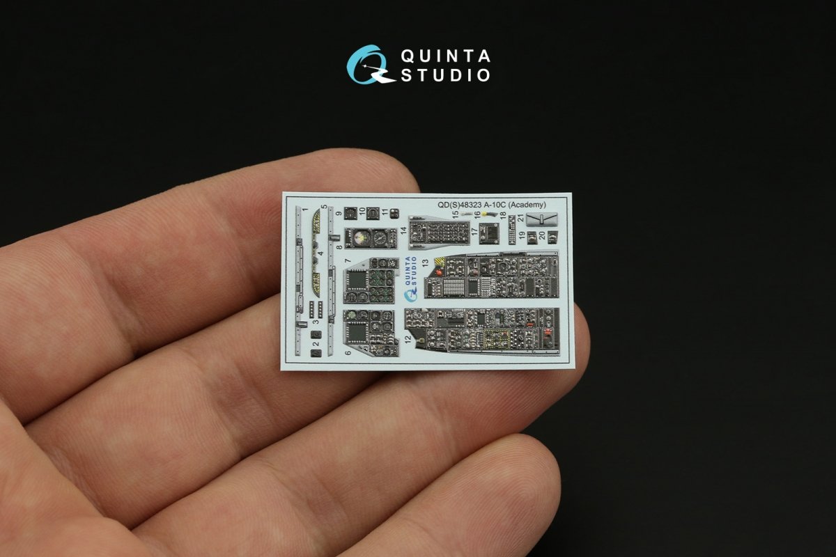 Quinta Studio QD48323 A-10C 3D-Printed &amp;amp; coloured Interior on decal paper (Academy) 1/48 – Bild 5