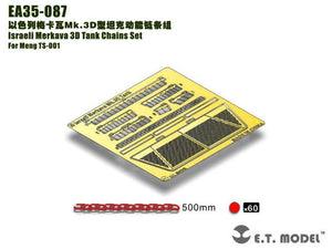 E.T. Model EA35-087 Israeli Merkava 3D Tank Chains Set For Meng TS-001 1/35 – imagen 3