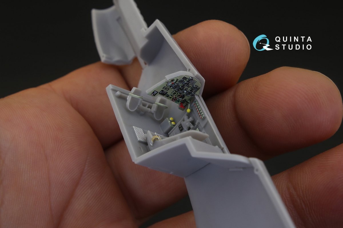 Quinta Studio QD48105 Bf 109C/D 3D-Printed &amp;amp; coloured Interior on decal paper (for Modelsvit kit) 1/48 – immagine 10