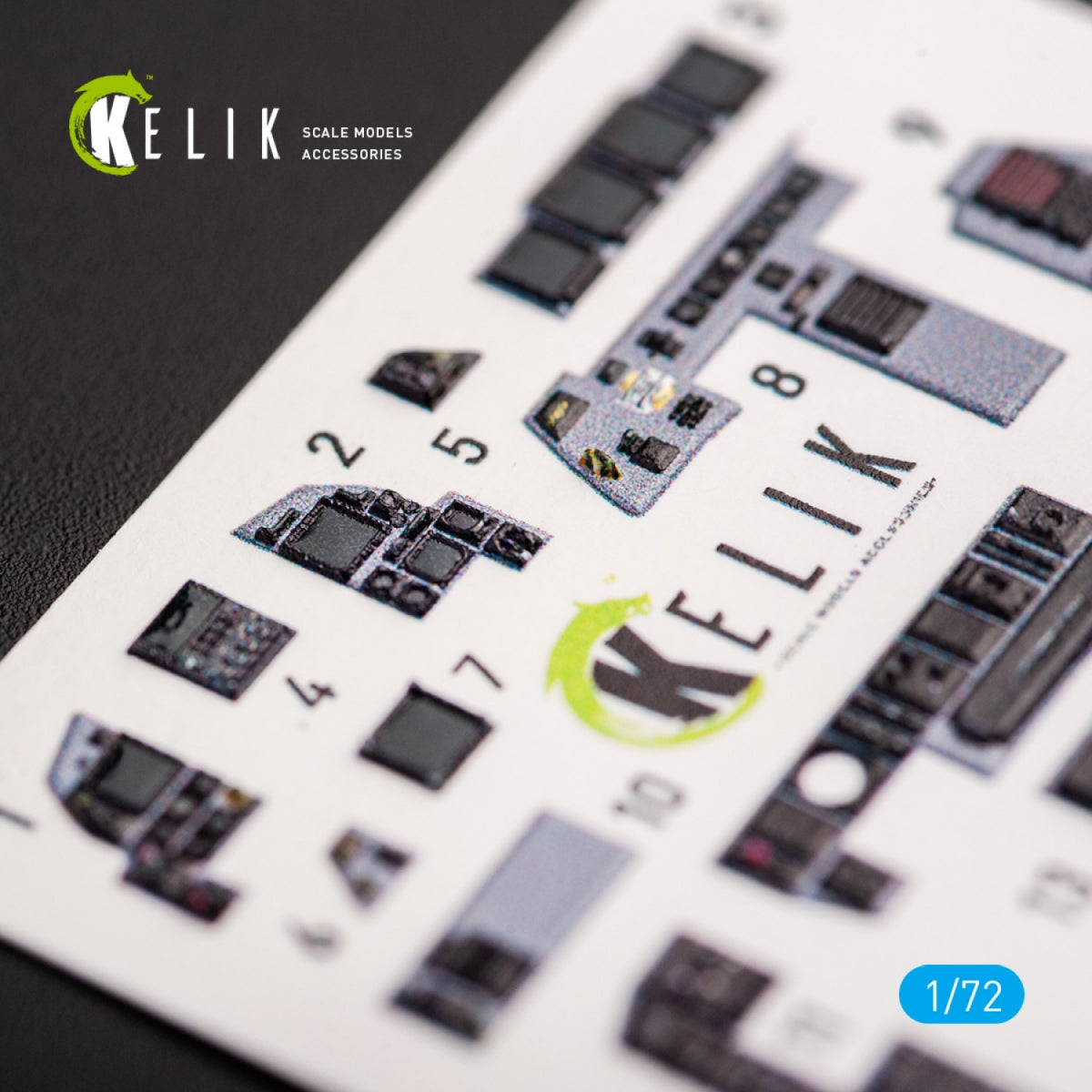 KELIK K72055 F-15E STRIKE EAGLE - INTERIOR 3D DECALS FOR REVELL KIT 1/72 – imagen 3