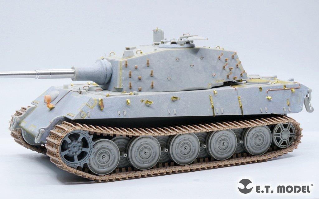 ET Model P35-069 Chenille fonctionnelle simple KingTiger allemand de la Seconde Guerre mondiale (18 dents, version tardive) (Impression 3D) 1/35 – image 7
