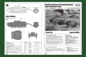 Hobby Boss 80146 Munitionsschlepper auf Panzerkampfwagen I Ausf A with Ammo Trailer 1/35 – immagine 3