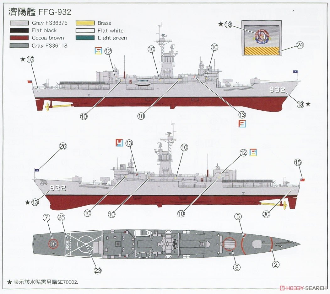 AFV Club SE70005 Chi Yang Class Frigate 1/700 – immagine 12