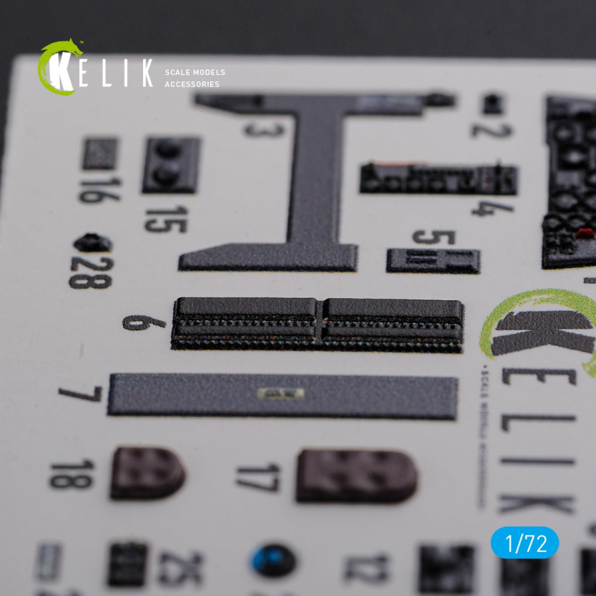 KELIK K72104 HE-219 UHU interior 3D decals for Dragon kit 1/72 – imagen 7