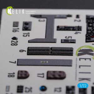 KELIK K72104 HE-219 UHU interior 3D decals for Dragon kit 1/72 – imagen 7
