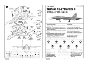 Trumpeter 03909 Russian Su-27 Flanker B 1/144 – imagen 5
