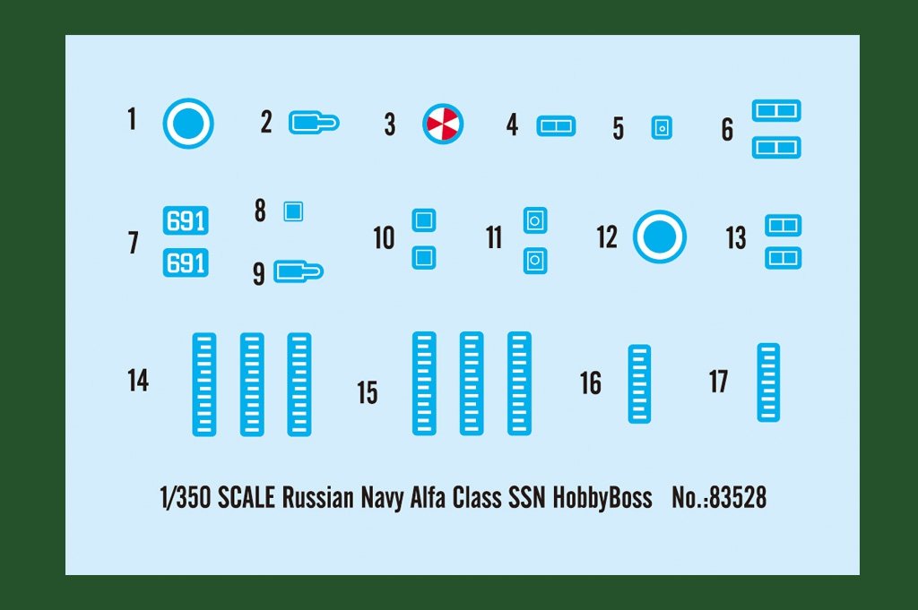Hobby Boss 83528 Russian Navy Alfa Class SSN 1/350 – immagine 2